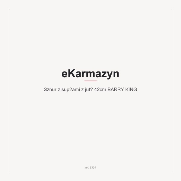 Sznur z supłami z jutą 42cm BARRY KING