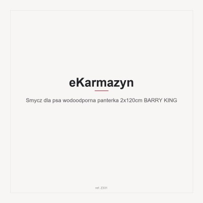 Smycz dla psa wodoodporna panterka 2x120cm BARRY KING