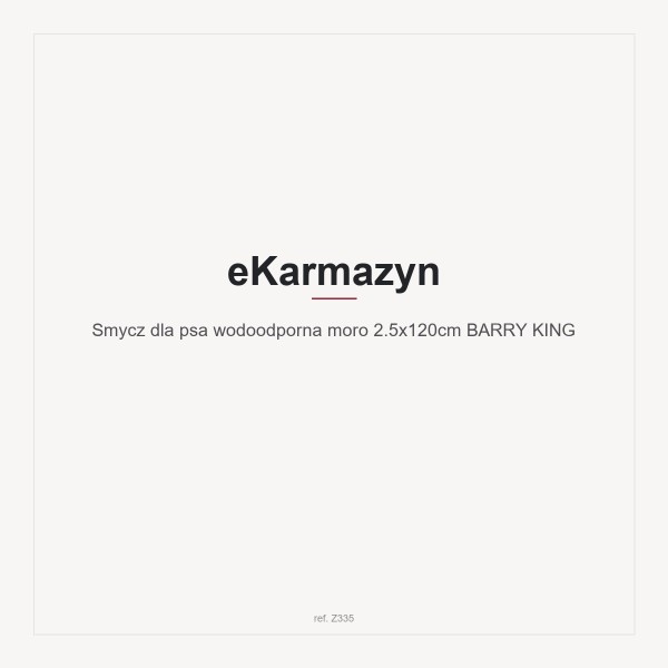 Smycz dla psa wodoodporna moro 2.5x120cm BARRY KING