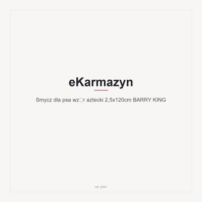 Smycz dla psa wzór aztecki 2,5x120cm BARRY KING