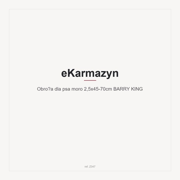 Obroża dla psa moro 2,5x45-70cm BARRY KING