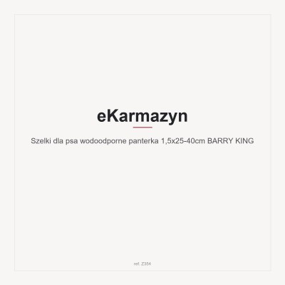 Szelki dla psa wodoodporne panterka 1,5x25-40cm BARRY KING