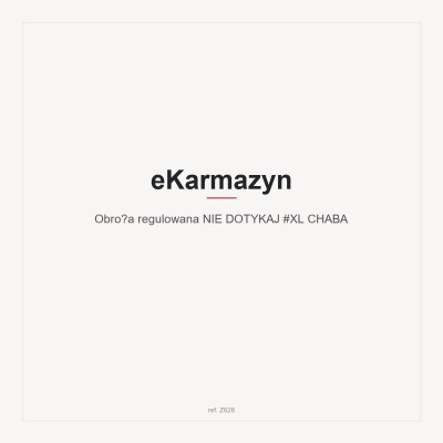 Obroża regulowana  NIE DOTYKAJ #XL CHABA