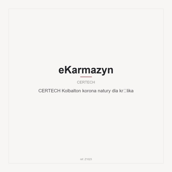 CERTECH Kolbalton korona natury dla królika