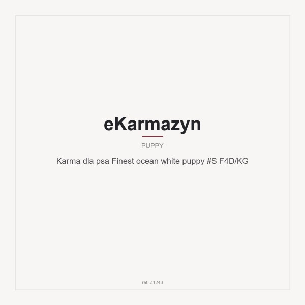 Karma dla psa Finest ocean white puppy #S F4D/KG