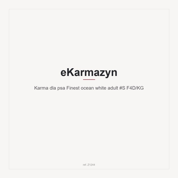 Karma dla psa Finest ocean white adult #S F4D/KG