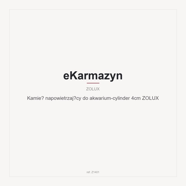 Kamień napowietrzający do akwarium-cylinder 4cm ZOLUX