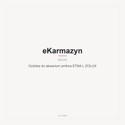Ozdoba do akwarium amfora ETNA L ZOLUX