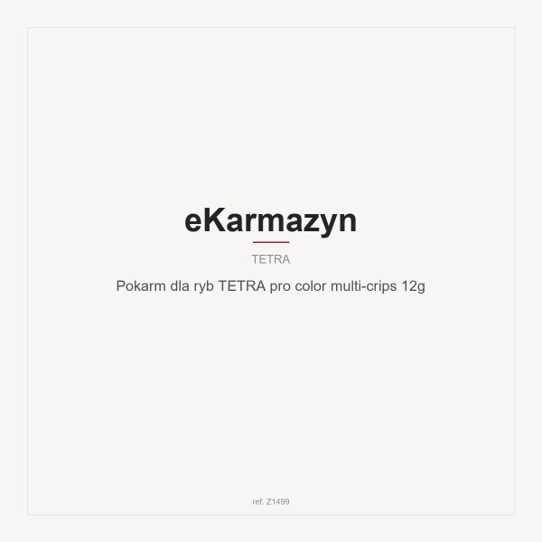 Pokarm dla ryb TETRA pro color multi-crips 12g