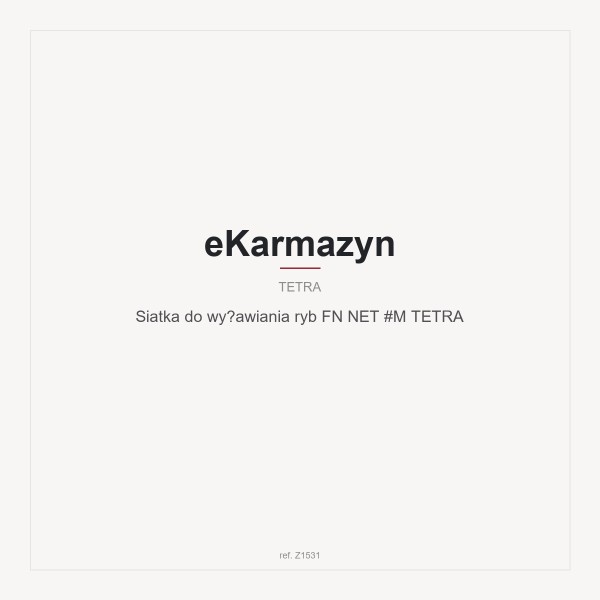 Siatka do wyławiania ryb FN NET #M TETRA