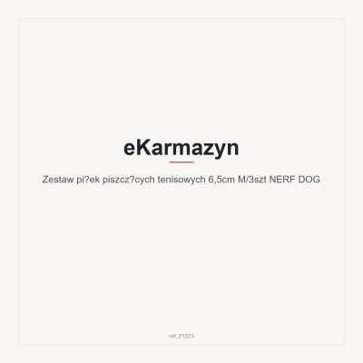 Zestaw piłek piszczących tenisowych 6,5cm M/3szt NERF DOG