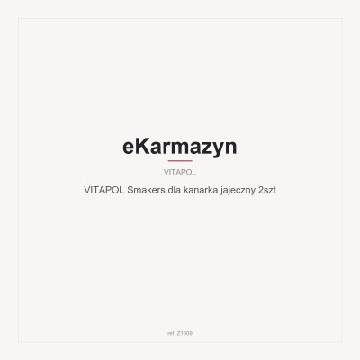 VITAPOL Smakers dla kanarka jajeczny 2szt