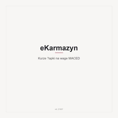 Kurze łapki na wage  MACED