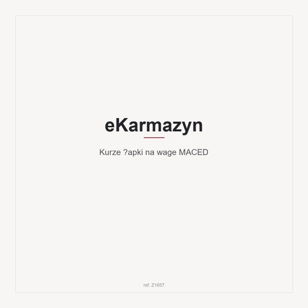 Kurze łapki na wage  MACED