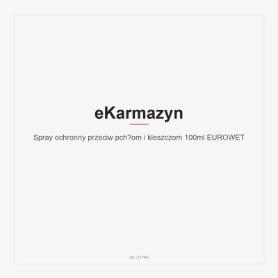 Spray ochronny przeciw pchłom i kleszczom 100ml EUROWET