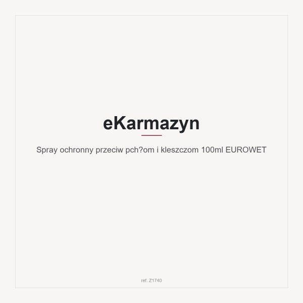 Spray ochronny przeciw pchłom i kleszczom 100ml EUROWET