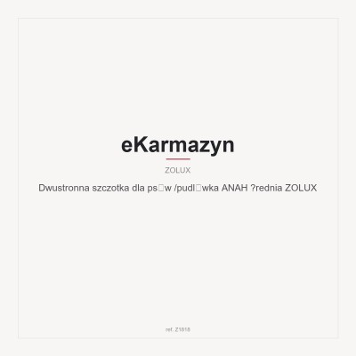 Dwustronna szczotka dla psów /pudlówka ANAH średnia ZOLUX