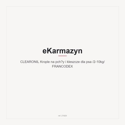 CLEARONIL Krople na pchły i kleszcze dla psa /2-10kg/ FRANCODEX