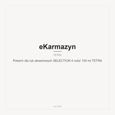 Pokarm dla ryb akwariowych SELECTION 4 rodz/ 100 ml TETRA