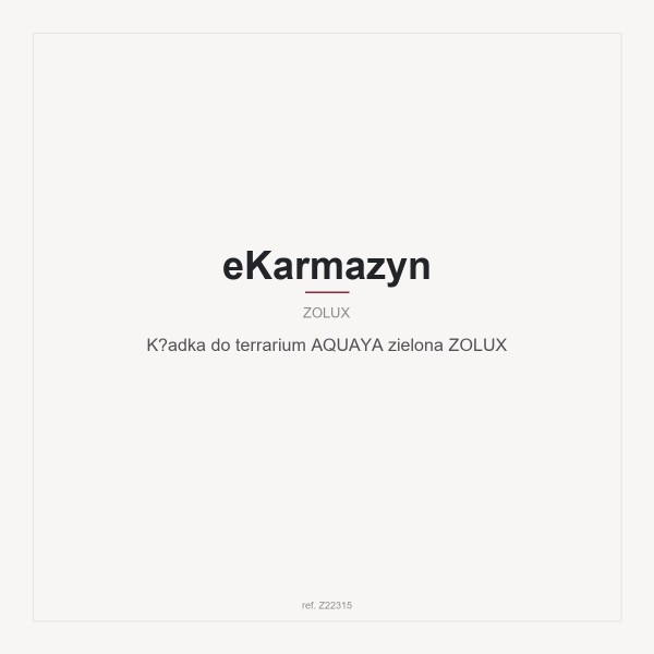 Kładka do terrarium AQUAYA zielona ZOLUX