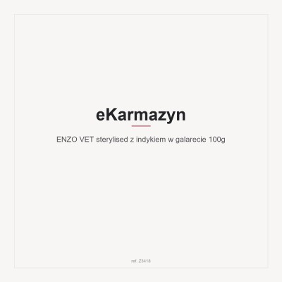 ENZO VET sterylised z indykiem w galarecie 100g