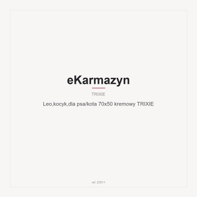 Leo,kocyk,dla psa/kota 70x50 kremowy TRIXIE