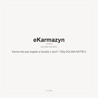 Karma dla psa bogata w kaczke z dynią 150g DOLINA NOTECI