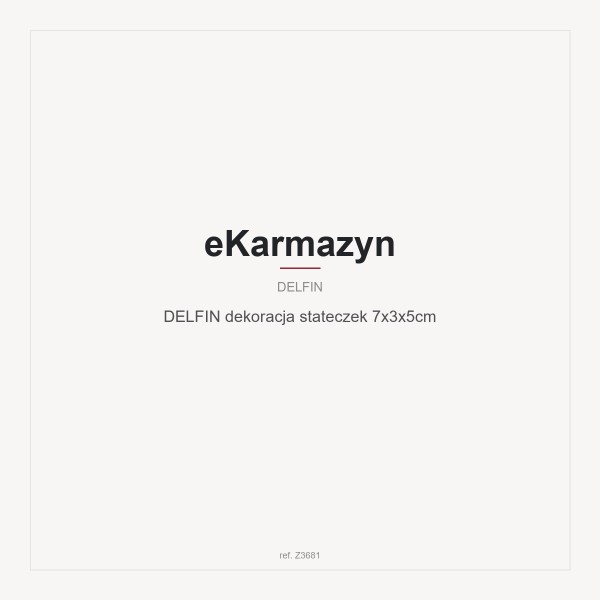 DELFIN dekoracja stateczek 7x3x5cm