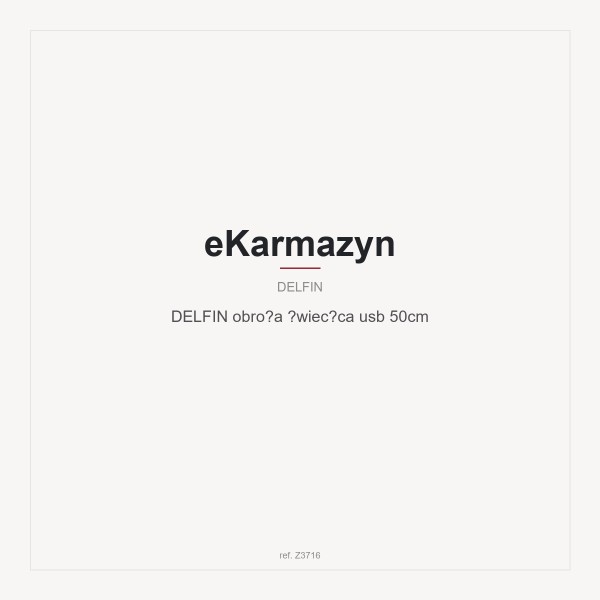 DELFIN obroża świecąca usb 50cm