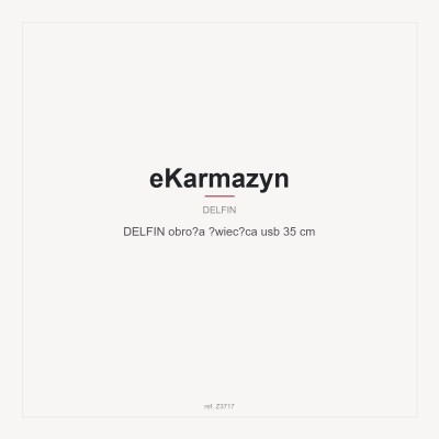 DELFIN obroża świecąca usb 35 cm