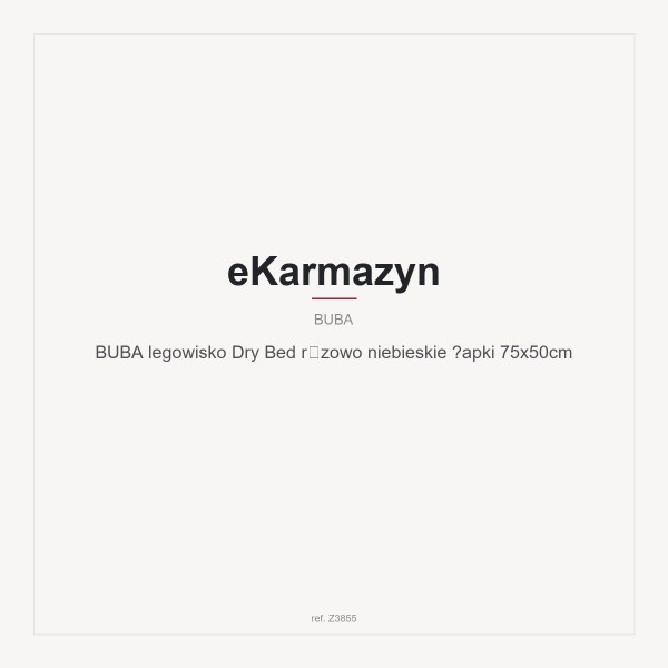 BUBA legowisko Dry Bed rózowo niebieskie łapki 75x50cm