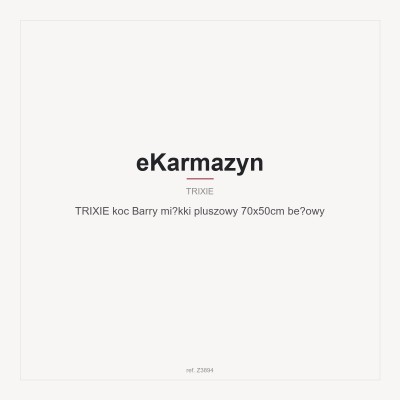 TRIXIE koc Barry miękki pluszowy 70x50cm beżowy