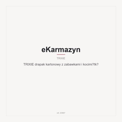 TRIXIE drapak kartonowy z zabawkami i kocimiętką