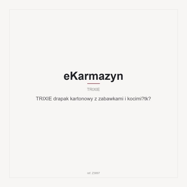 TRIXIE drapak kartonowy z zabawkami i kocimiętką