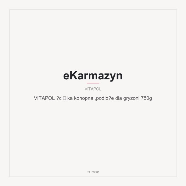 VITAPOL ściólka konopna ,podloże dla gryzoni 750g