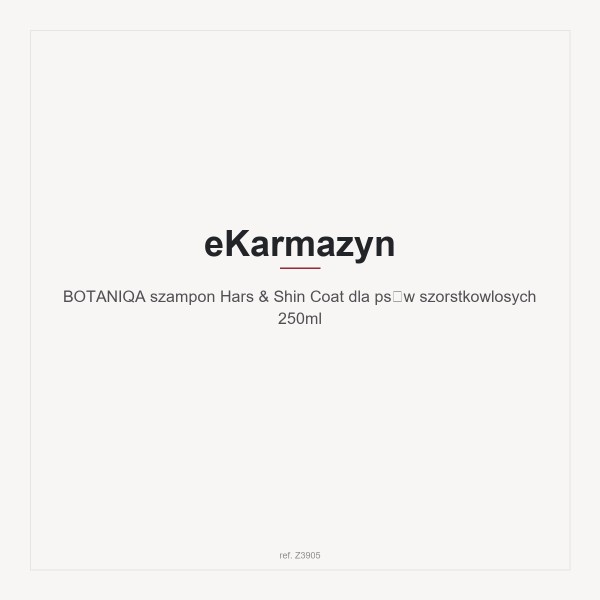 BOTANIQA szampon Hars & Shin Coat dla psów szorstkowlosych 250ml