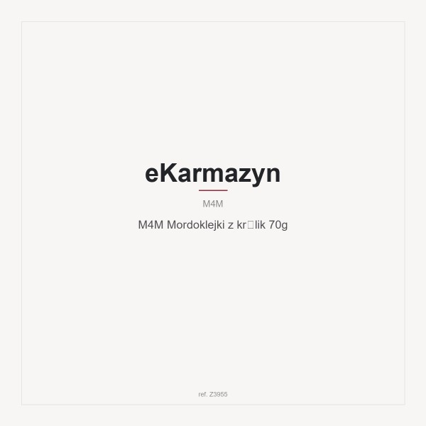 M4M Mordoklejki z królik 70g