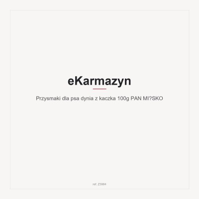 Przysmaki dla psa dynia z kaczka  100g PAN MIĘSKO