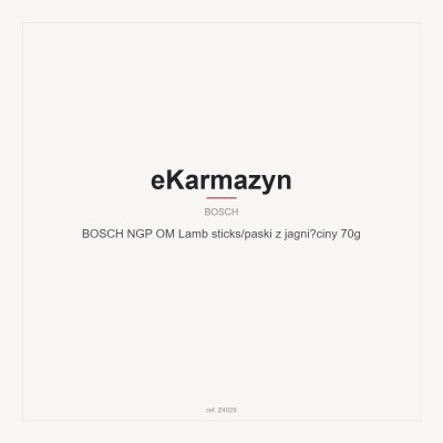 BOSCH NGP OM Lamb sticks/paski z jagnięciny 70g