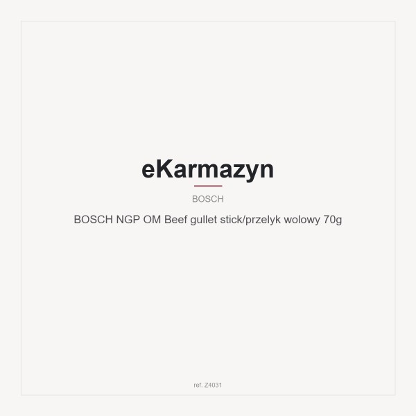 BOSCH NGP OM Beef gullet stick/przelyk wolowy 70g