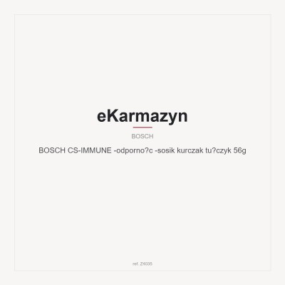 BOSCH CS-IMMUNE -odpornośc -sosik kurczak tuńczyk 56g