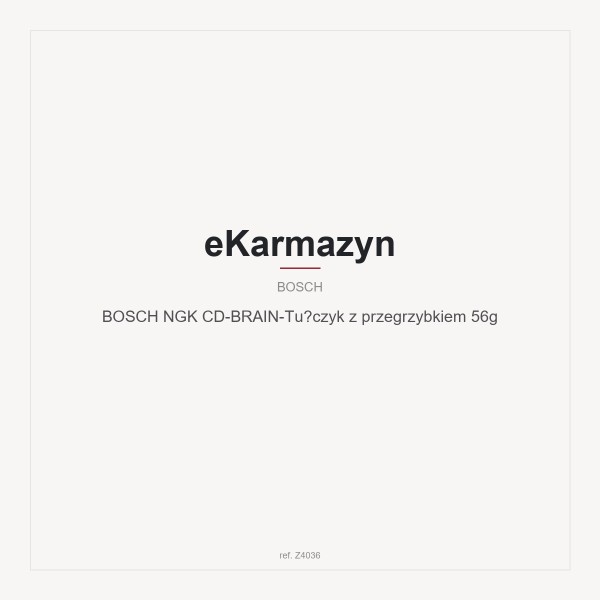 BOSCH NGK CD-BRAIN-Tuńczyk z przegrzybkiem 56g