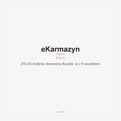 ZOLUX drabinka drewniana dla ptaków z 5 szczeblami