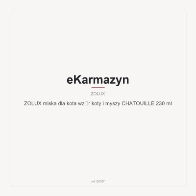 ZOLUX miska dla kota wzór koty i myszy CHATOUILLE 230 ml