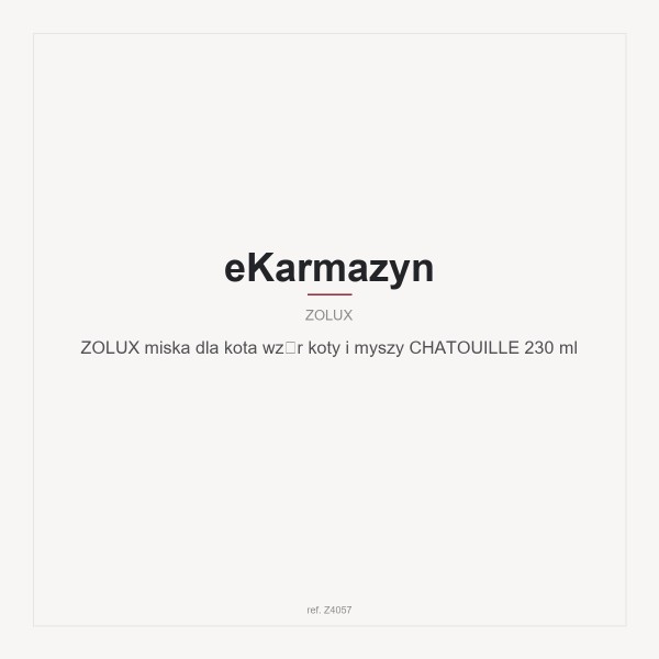 ZOLUX miska dla kota wzór koty i myszy CHATOUILLE 230 ml