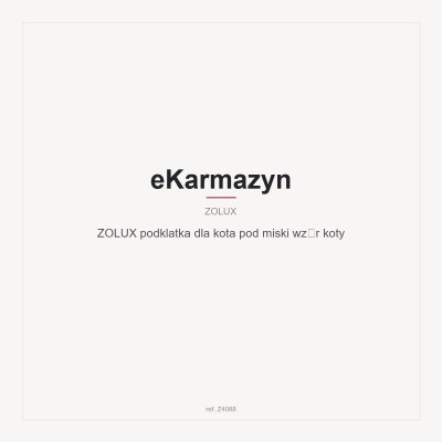 ZOLUX podklatka dla kota pod miski wzór koty