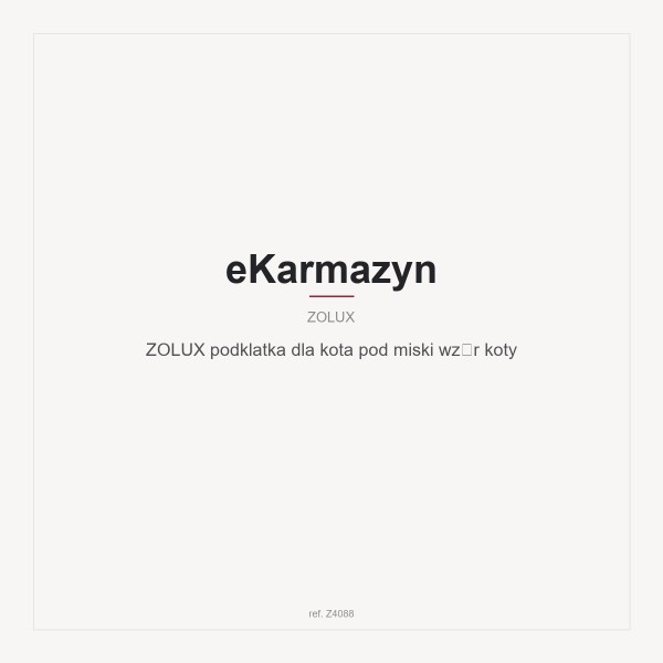 ZOLUX podklatka dla kota pod miski wzór koty