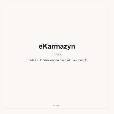 VITAPOL kostka wapno dla ptaków - muszle