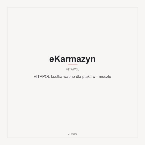 VITAPOL kostka wapno dla ptaków - muszle