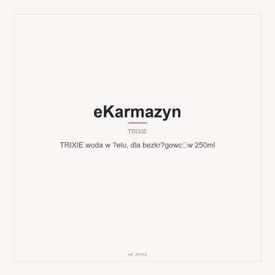 TRIXIE woda w żelu, dla bezkręgowców 250ml